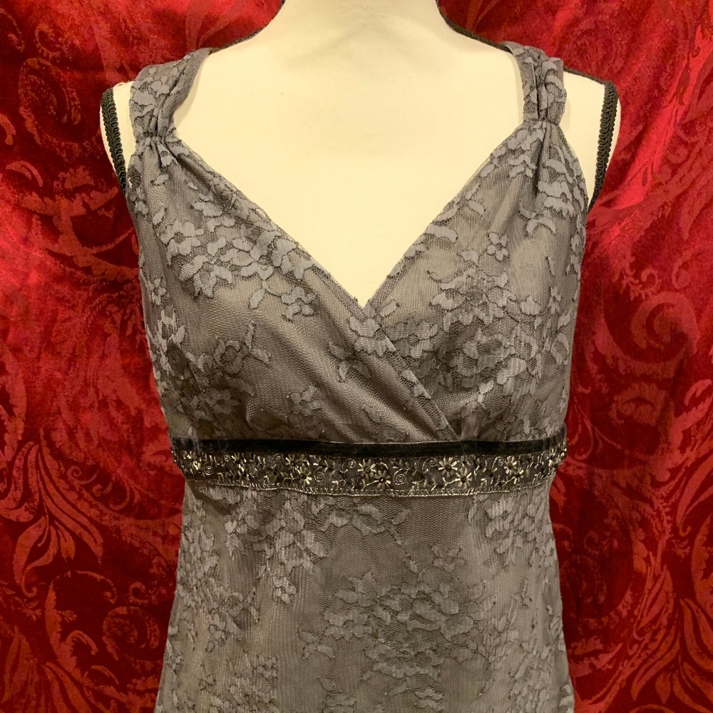 Beautiful Beading and Lace Tank Top